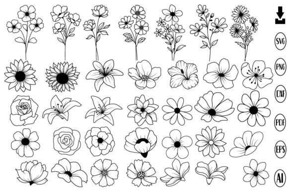 Download Flowers Svg Bundle, Flower Svg, Floral - Premium Resources