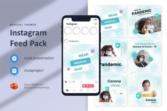 Download Medical - Instagram Feed Template - Instagram feed template Collection