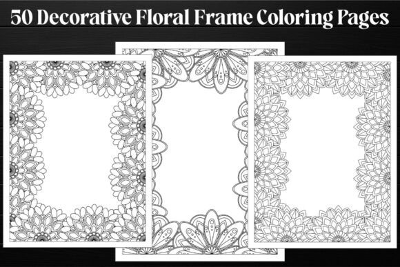 Download Floral Frame Coloring Pages for Adults - Floral Collection