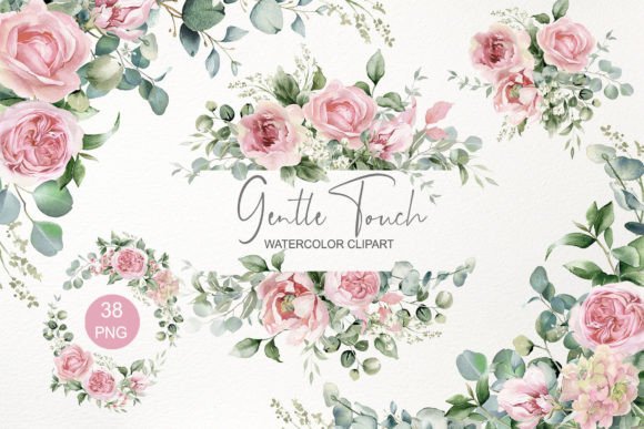 Download Pink Floral Clipart. Watercolor Flowers - Premium Resources